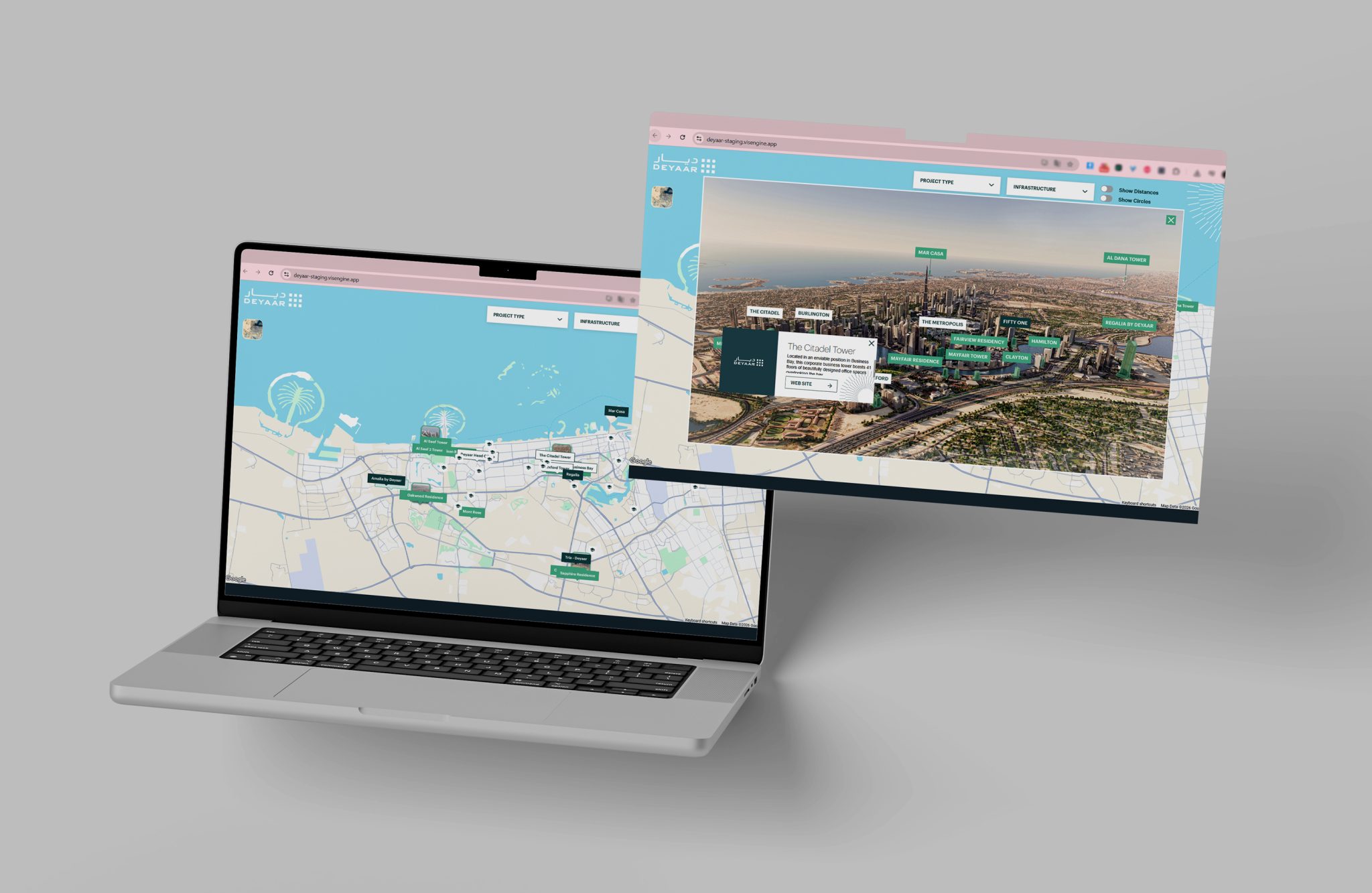 Case Study "Deyaar Interactive Map" — How VisEngine's Interactive Map ...