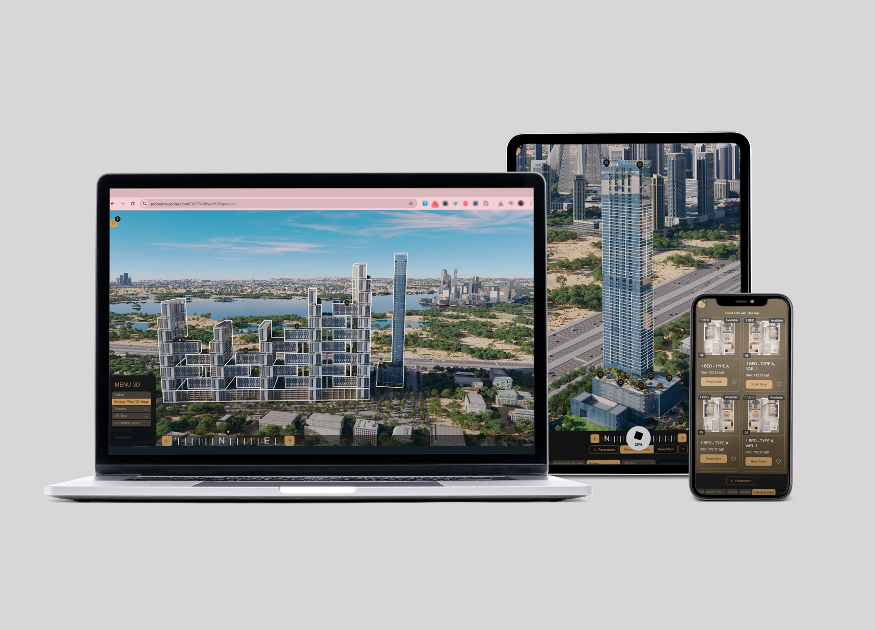 Interactive 3D Masterplan Sobha One